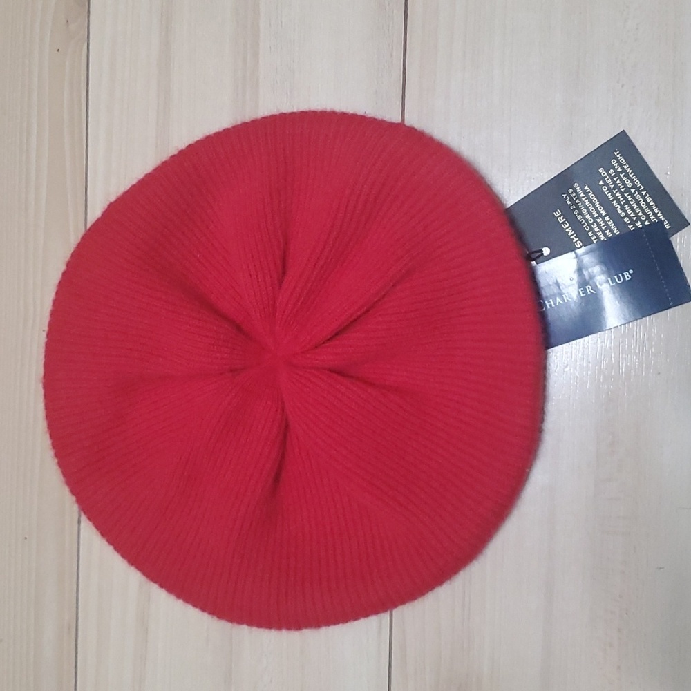 Charter club 2 ply cashmere beret